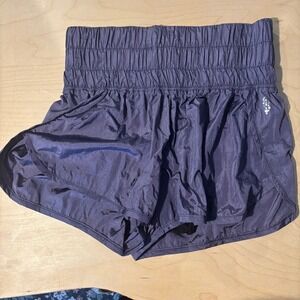 Free People Movement The Way Home Shorts Sz S‎ Smocked High Rise Athletic purple
